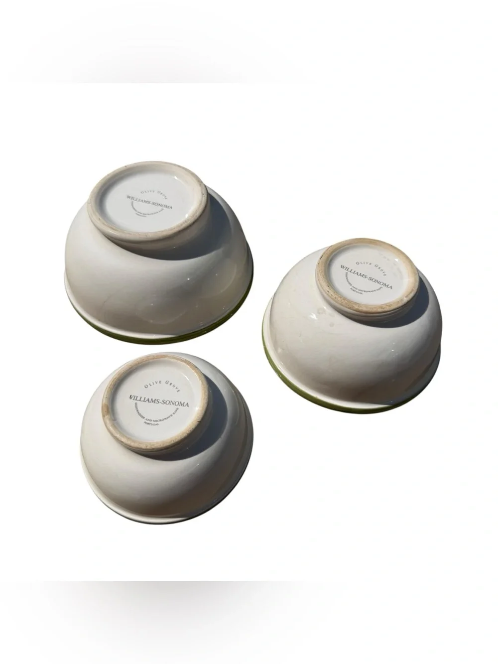 Williams Sonoma Olive Grove Set 3 Snack Bowls Portugal Olive Tuscan Decor VTG